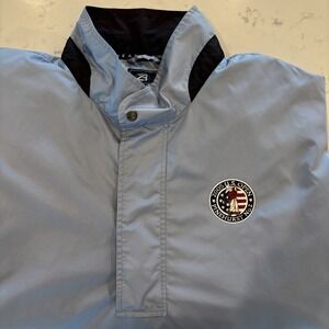 VTG US Open 2005 Pinehurst Golf Jacket Mens 2XLG Blue Navy‎ Windbreaker